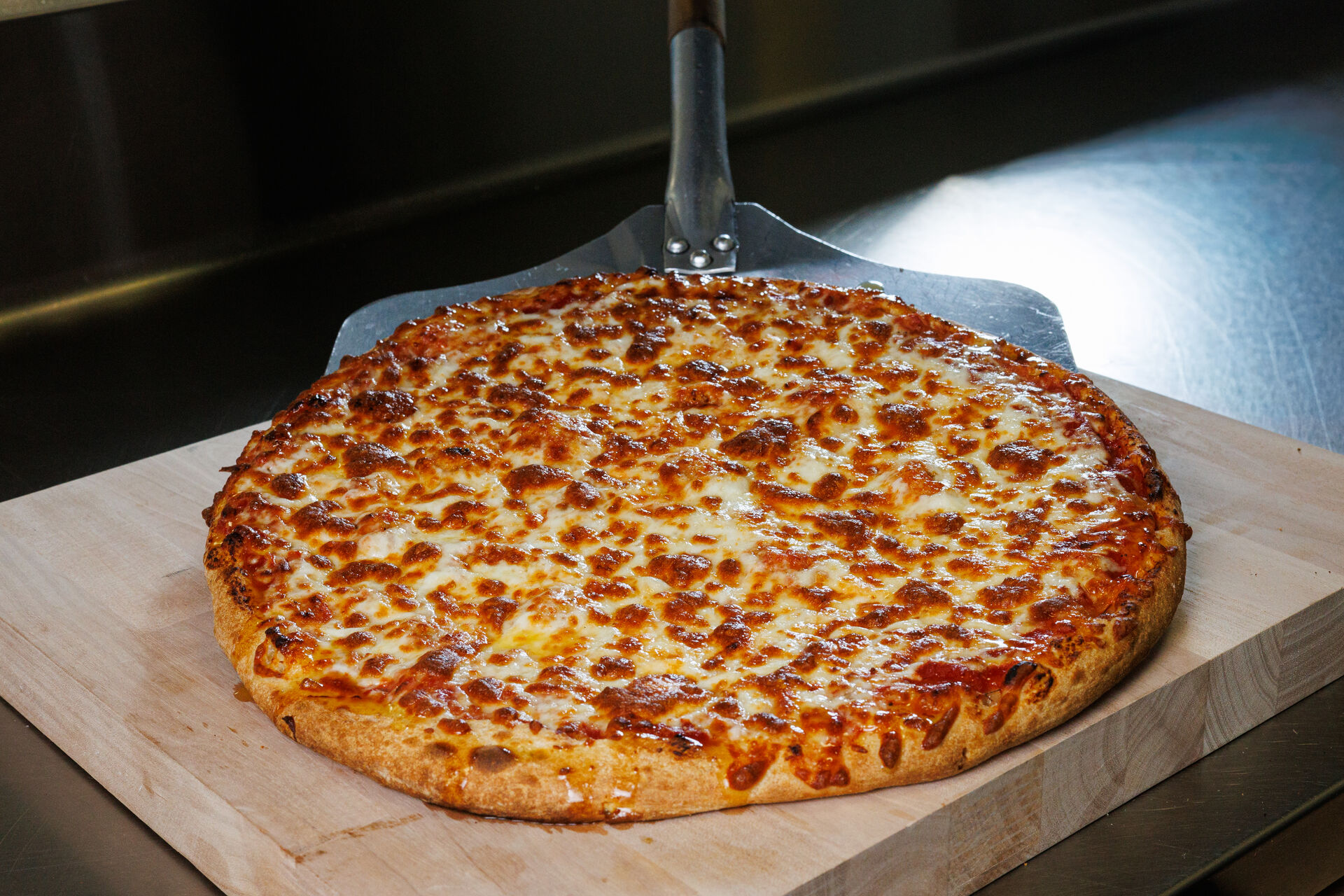 Cheese Pizza from the oven
